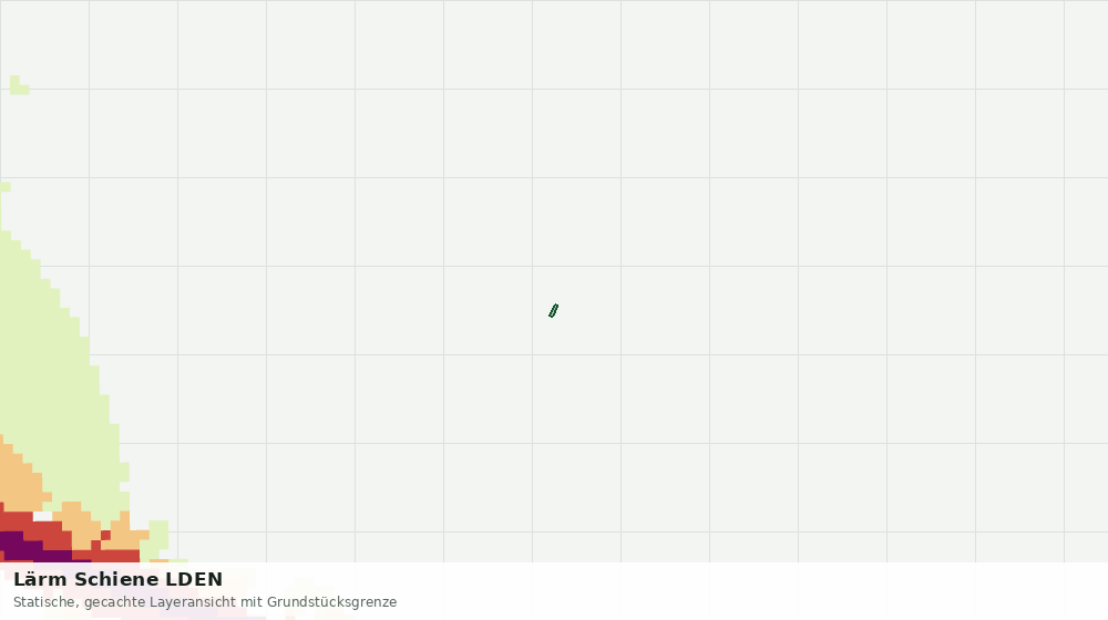 Statische Kartenansicht: Lärm Schiene LDEN