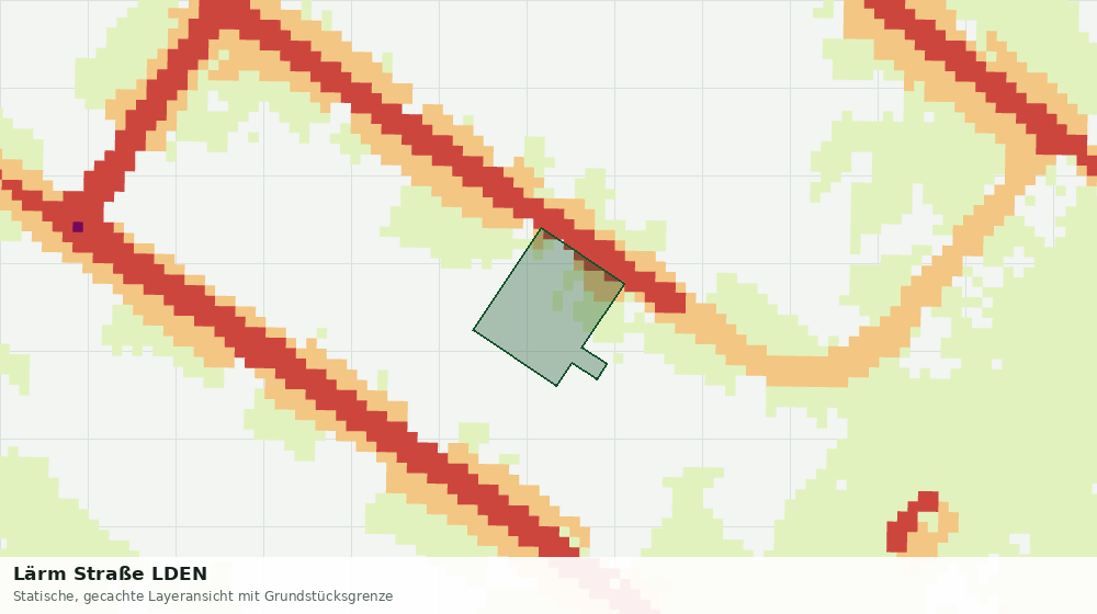 Statische Kartenansicht: Lärm Straße LDEN
