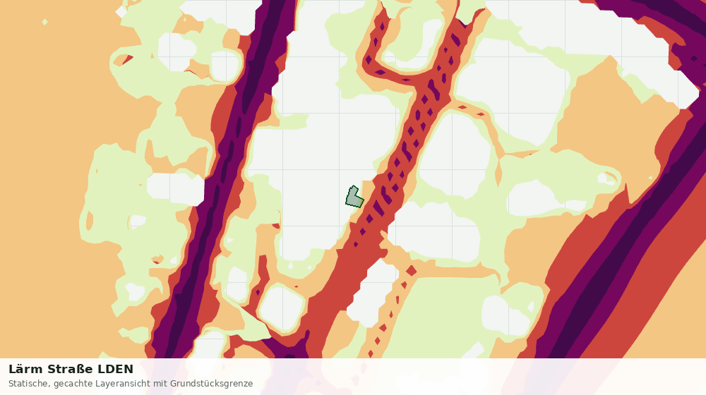 Statische Kartenansicht: Lärm Straße LDEN