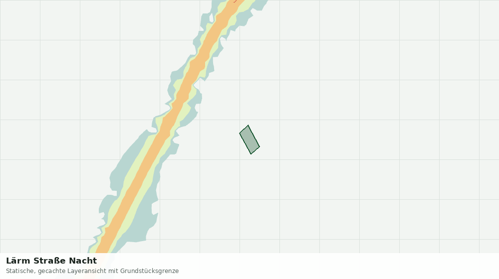 Statische Kartenansicht: Lärm Straße Nacht