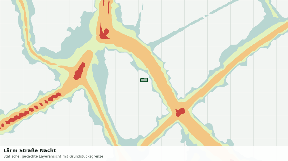 Statische Kartenansicht: Lärm Straße Nacht