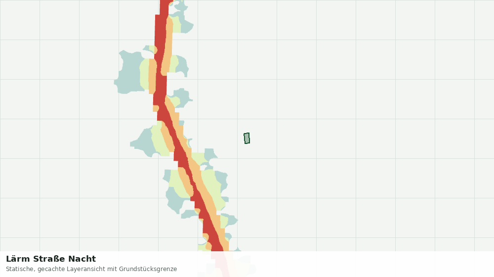 Statische Kartenansicht: Lärm Straße Nacht