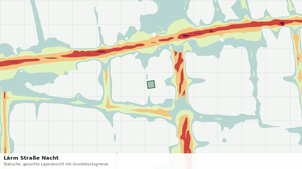 Statische Kartenansicht: Lärm Straße Nacht