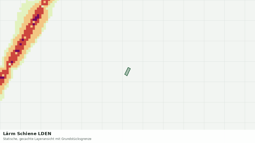 Statische Kartenansicht: Lärm Schiene LDEN