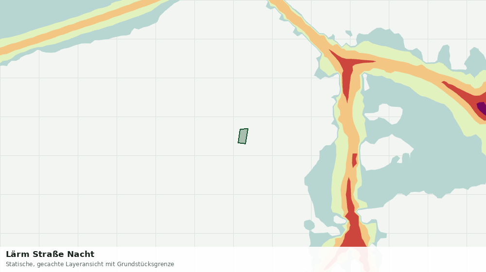 Statische Kartenansicht: Lärm Straße Nacht