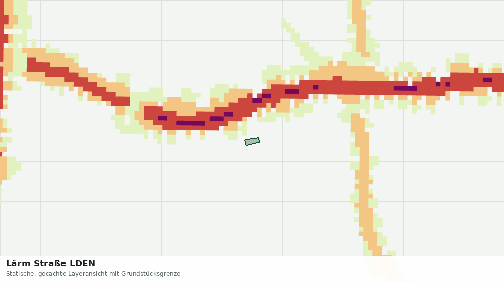 Statische Kartenansicht: Lärm Straße LDEN