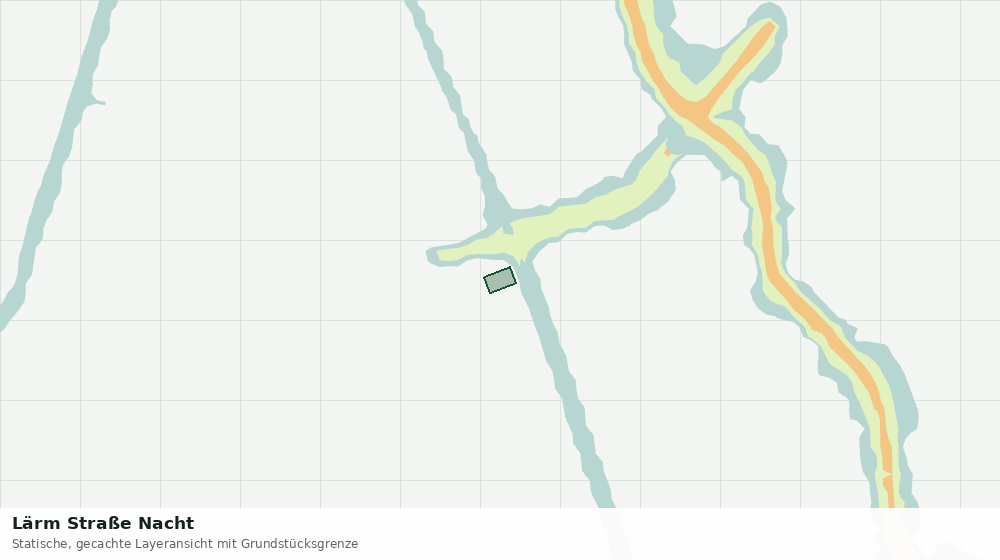 Statische Kartenansicht: Lärm Straße Nacht
