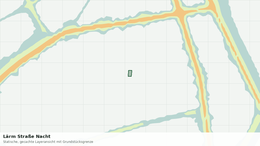 Statische Kartenansicht: Lärm Straße Nacht