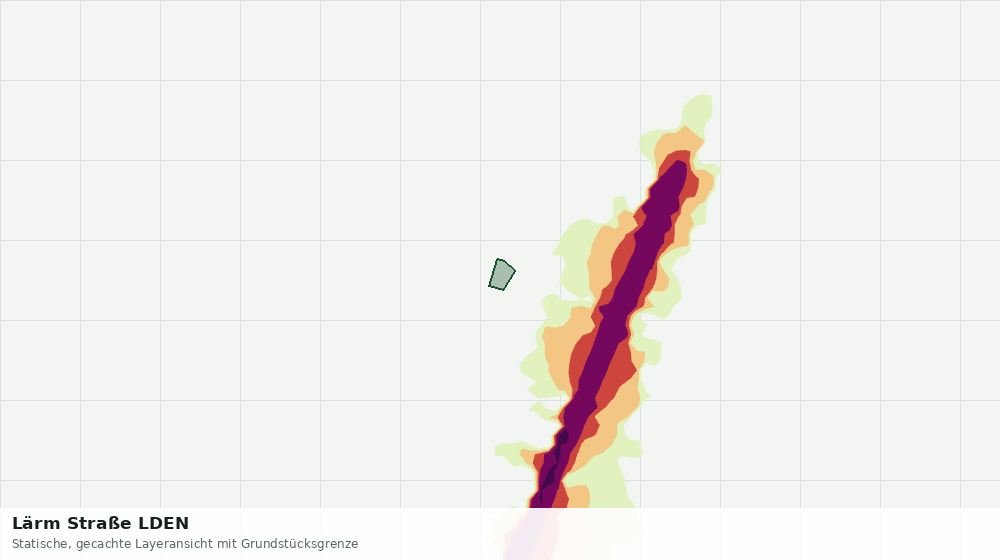 Statische Kartenansicht: Lärm Straße LDEN