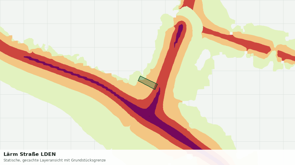 Statische Kartenansicht: Lärm Straße LDEN
