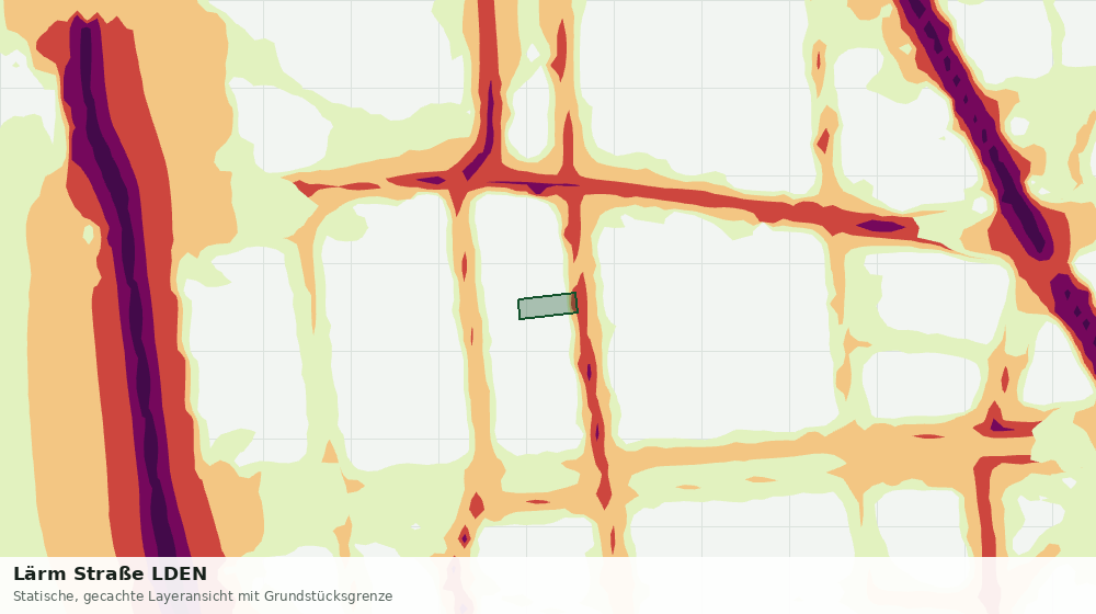 Statische Kartenansicht: Lärm Straße LDEN