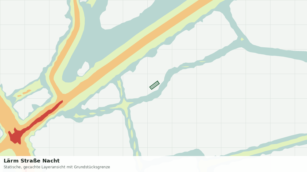 Statische Kartenansicht: Lärm Straße Nacht