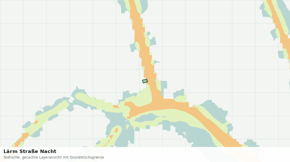 Statische Kartenansicht: Lärm Straße Nacht
