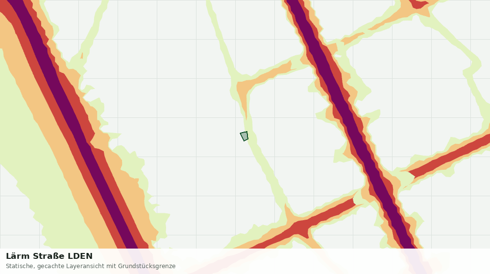 Statische Kartenansicht: Lärm Straße LDEN