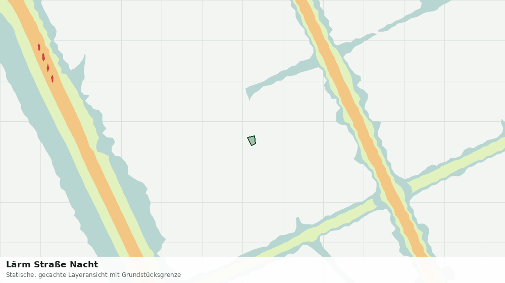 Statische Kartenansicht: Lärm Straße Nacht