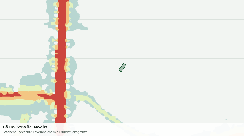 Statische Kartenansicht: Lärm Straße Nacht
