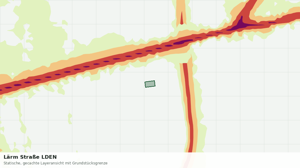 Statische Kartenansicht: Lärm Straße LDEN
