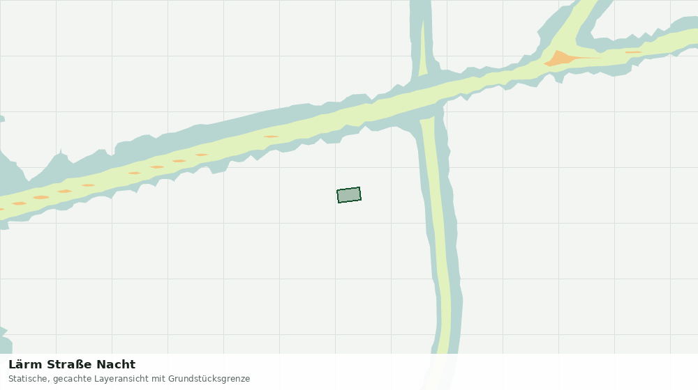 Statische Kartenansicht: Lärm Straße Nacht