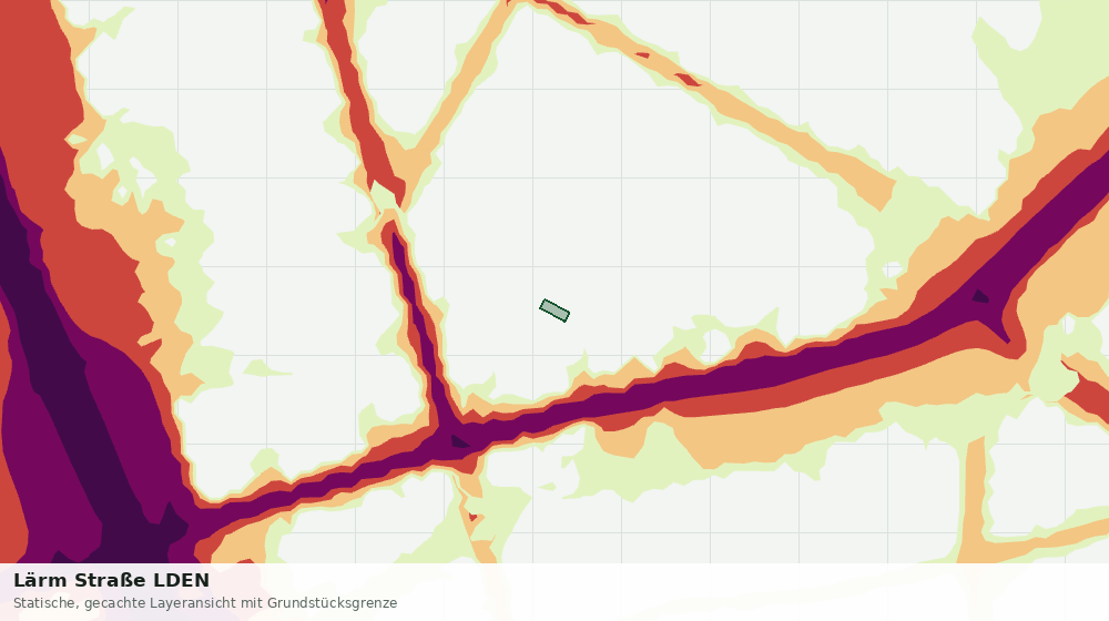 Statische Kartenansicht: Lärm Straße LDEN