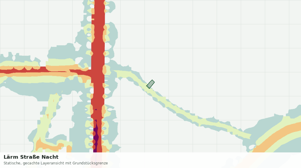 Statische Kartenansicht: Lärm Straße Nacht