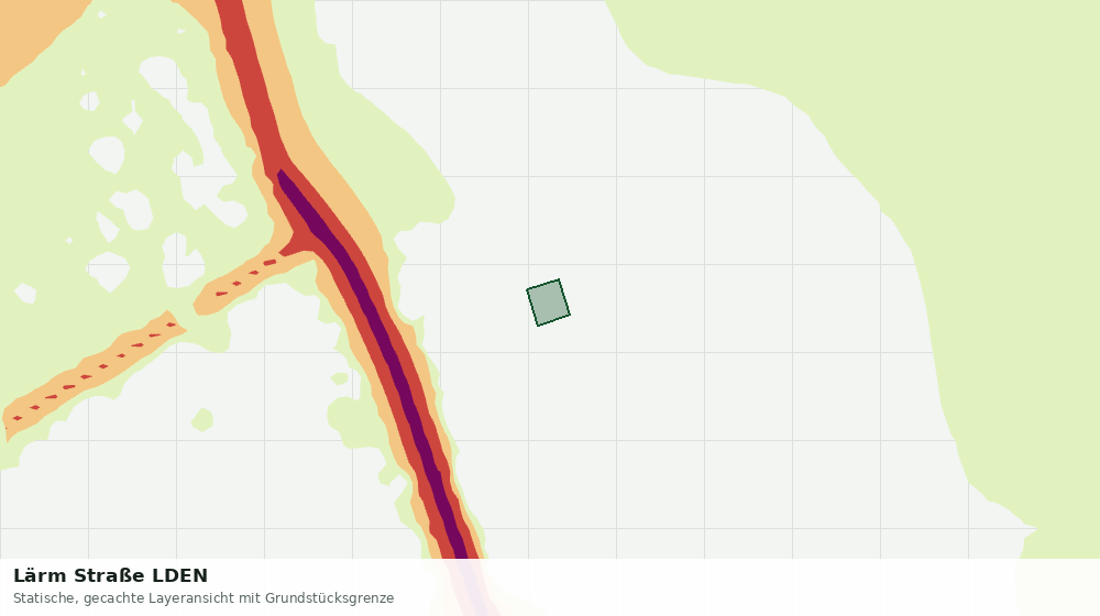 Statische Kartenansicht: Lärm Straße LDEN