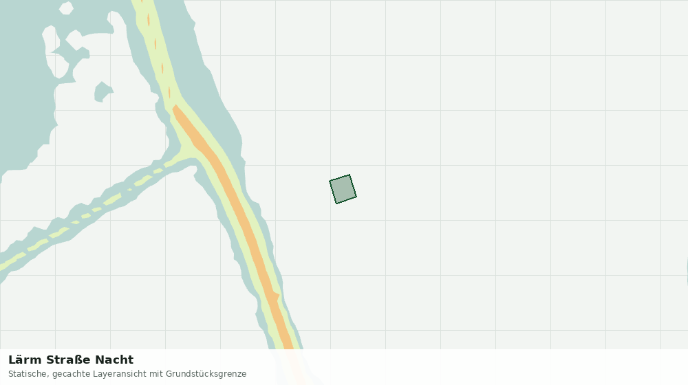 Statische Kartenansicht: Lärm Straße Nacht