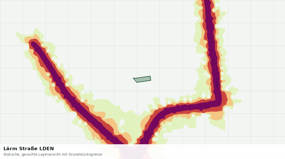 Statische Kartenansicht: Lärm Straße LDEN