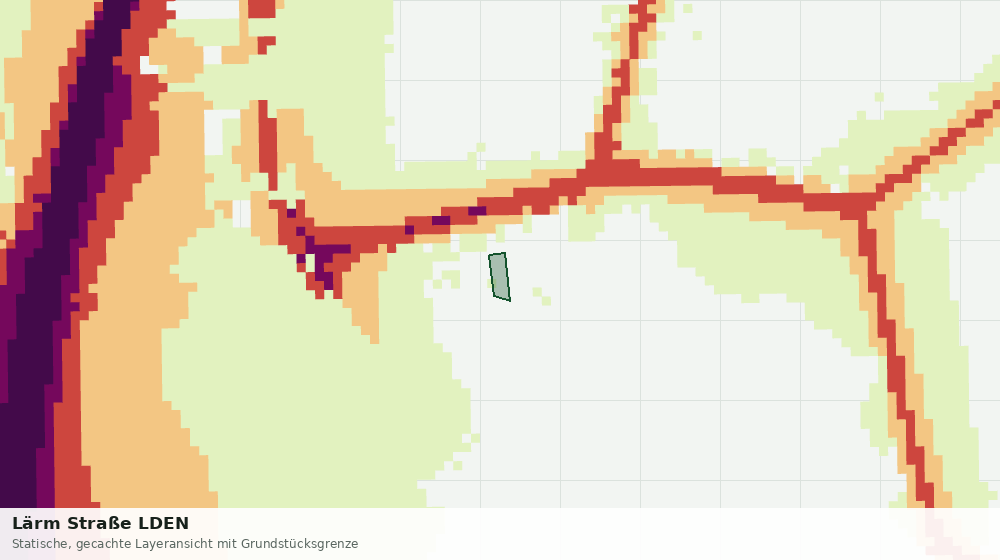 Statische Kartenansicht: Lärm Straße LDEN
