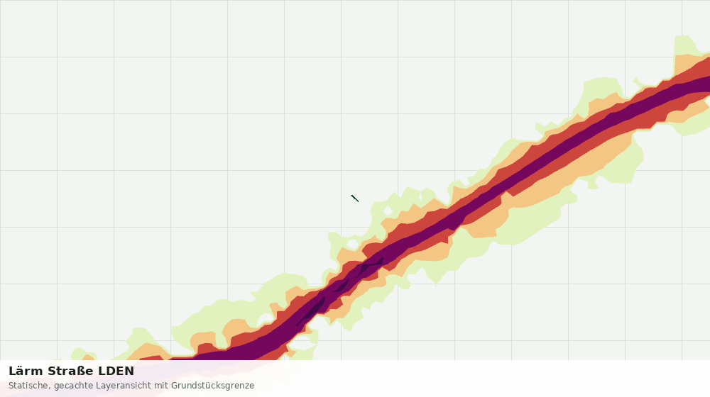 Statische Kartenansicht: Lärm Straße LDEN