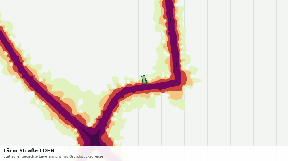 Statische Kartenansicht: Lärm Straße LDEN