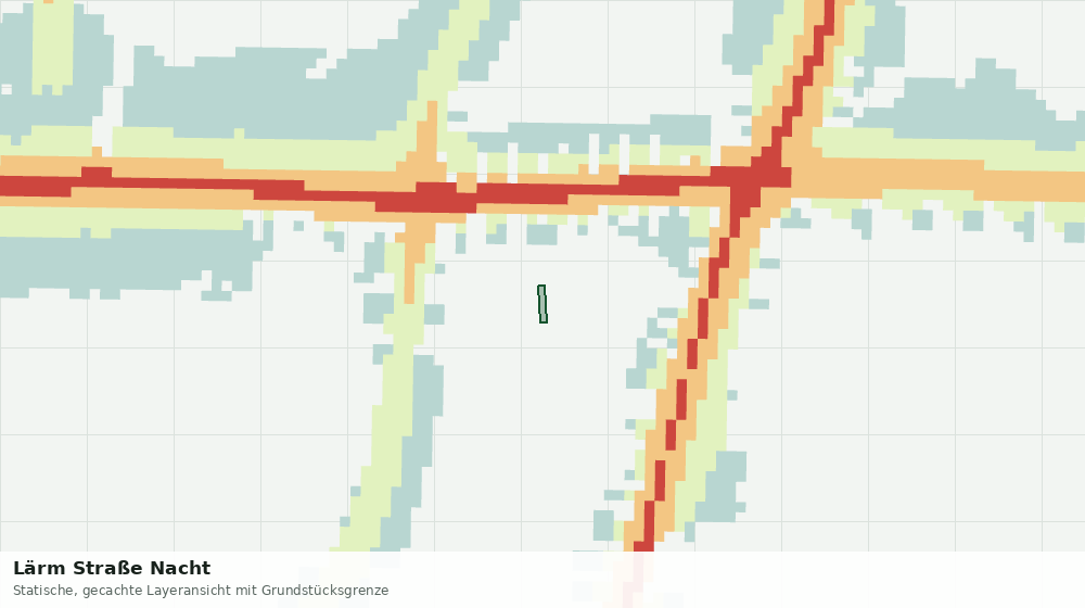 Statische Kartenansicht: Lärm Straße Nacht