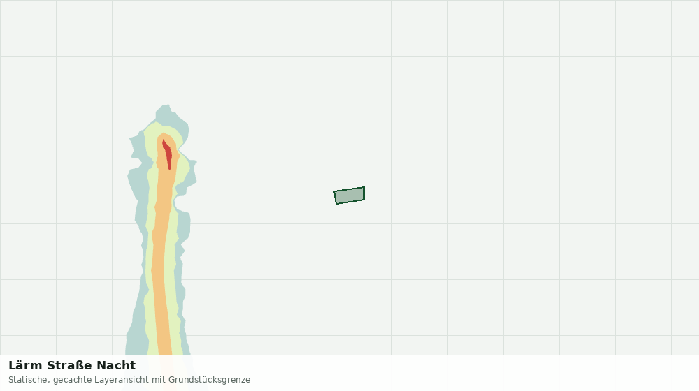 Statische Kartenansicht: Lärm Straße Nacht
