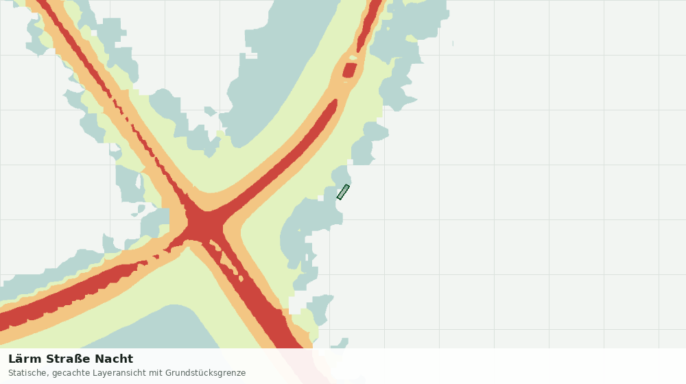 Statische Kartenansicht: Lärm Straße Nacht