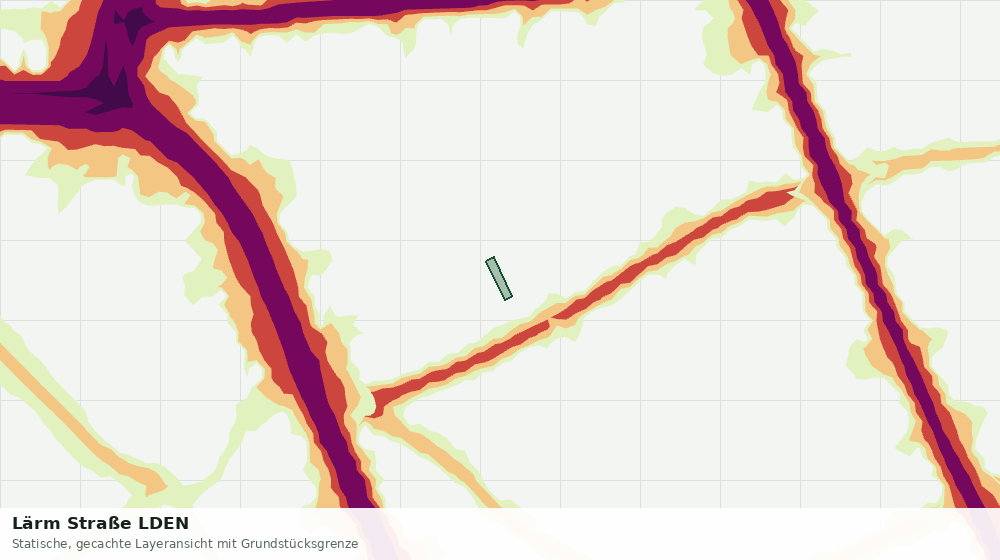 Statische Kartenansicht: Lärm Straße LDEN