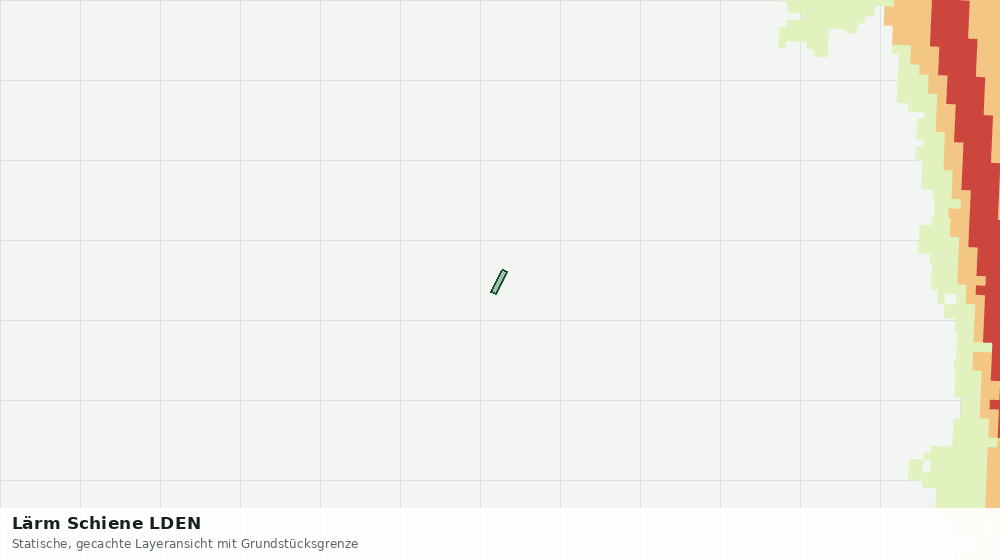 Statische Kartenansicht: Lärm Schiene LDEN