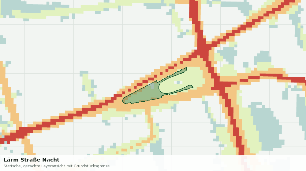 Statische Kartenansicht: Lärm Straße Nacht