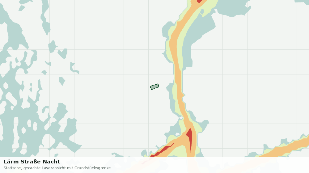 Statische Kartenansicht: Lärm Straße Nacht