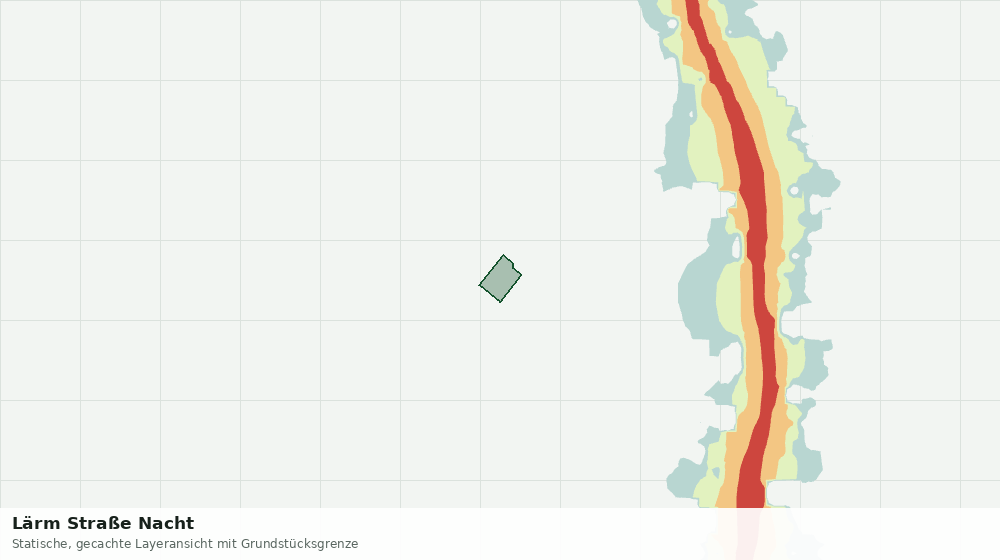 Statische Kartenansicht: Lärm Straße Nacht