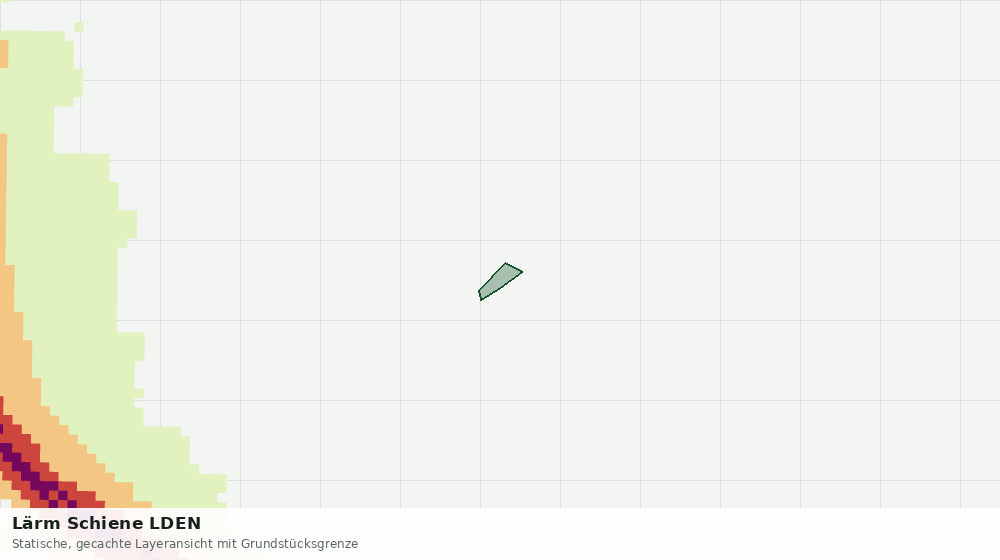 Statische Kartenansicht: Lärm Schiene LDEN