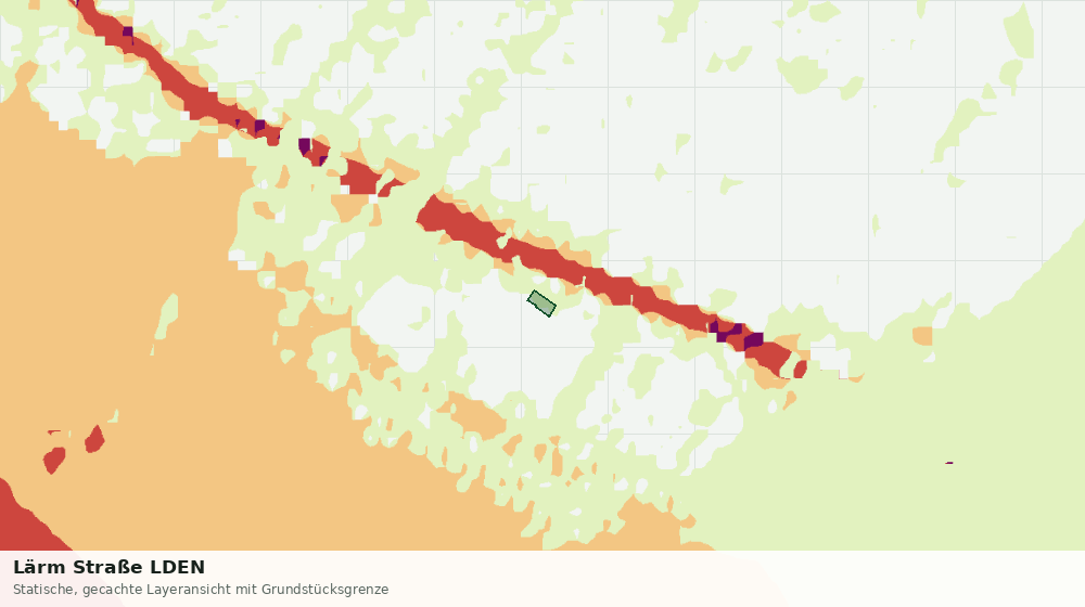 Statische Kartenansicht: Lärm Straße LDEN
