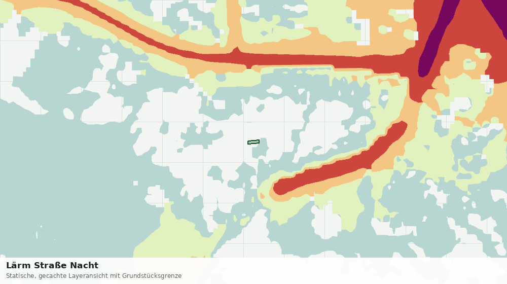 Statische Kartenansicht: Lärm Straße Nacht