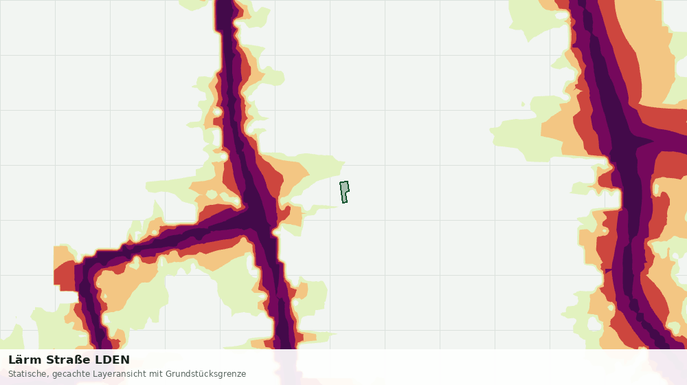 Statische Kartenansicht: Lärm Straße LDEN