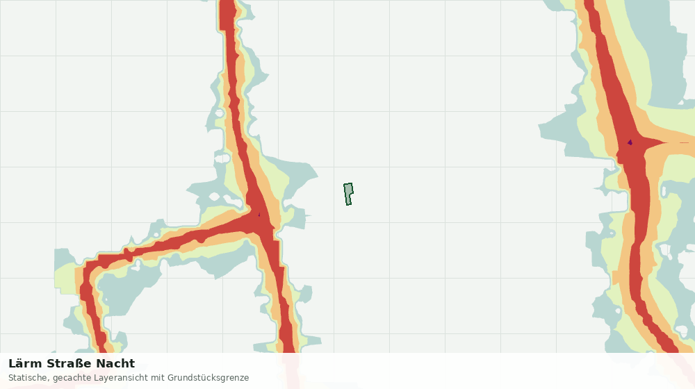 Statische Kartenansicht: Lärm Straße Nacht