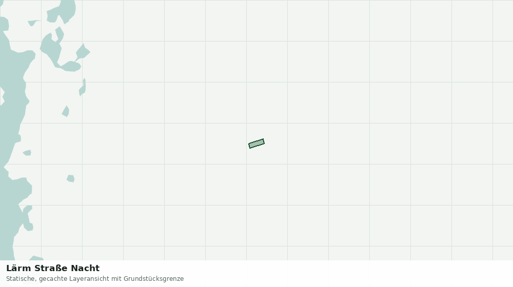 Statische Kartenansicht: Lärm Straße Nacht