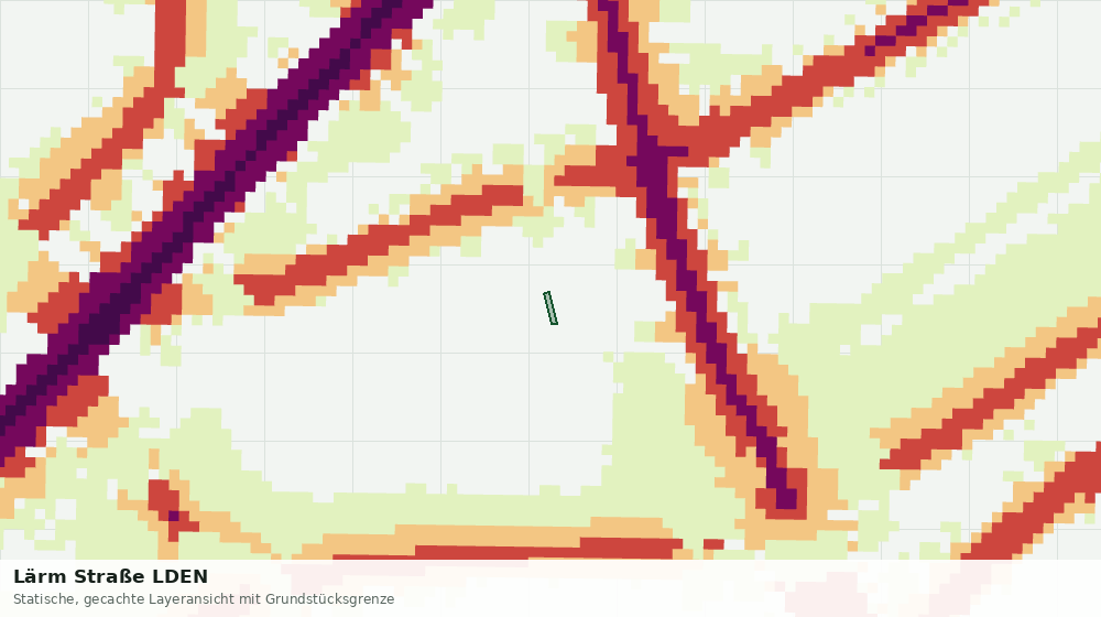 Statische Kartenansicht: Lärm Straße LDEN