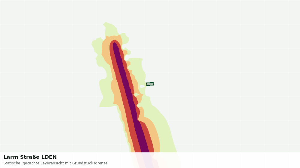 Statische Kartenansicht: Lärm Straße LDEN