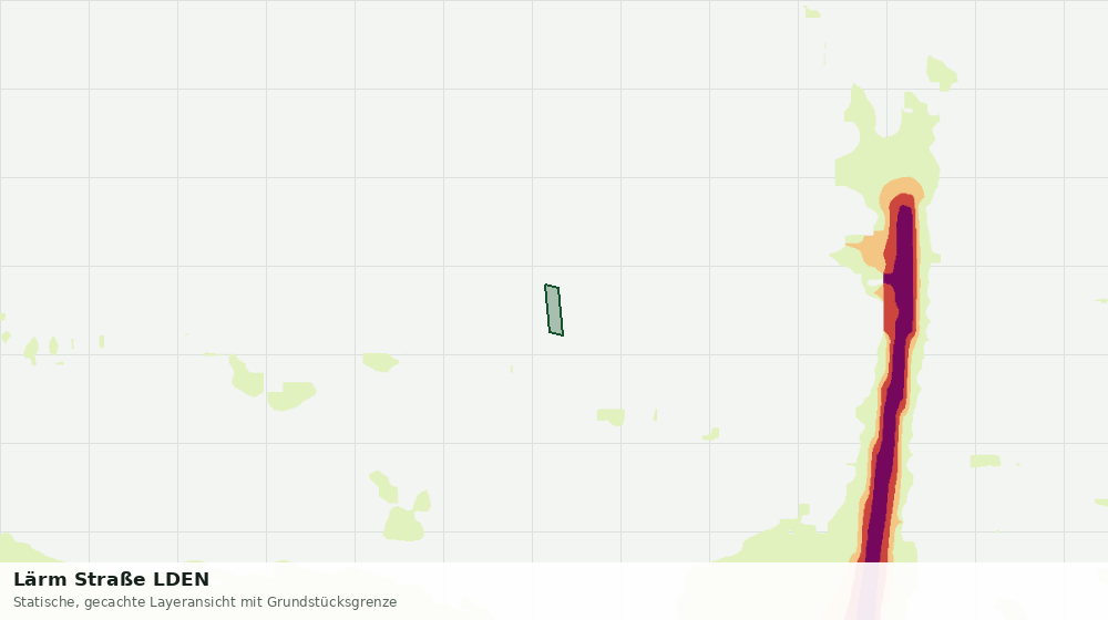 Statische Kartenansicht: Lärm Straße LDEN