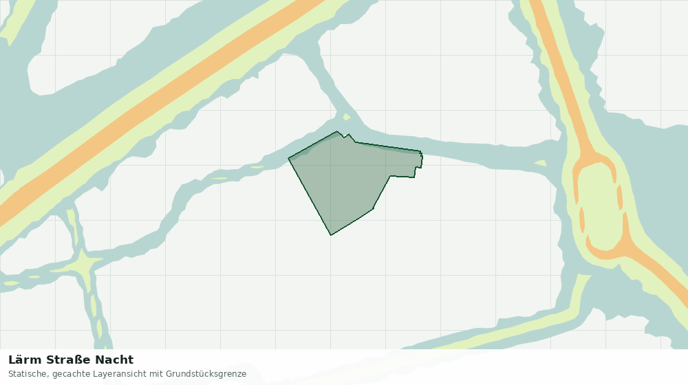 Statische Kartenansicht: Lärm Straße Nacht