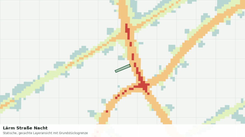 Statische Kartenansicht: Lärm Straße Nacht