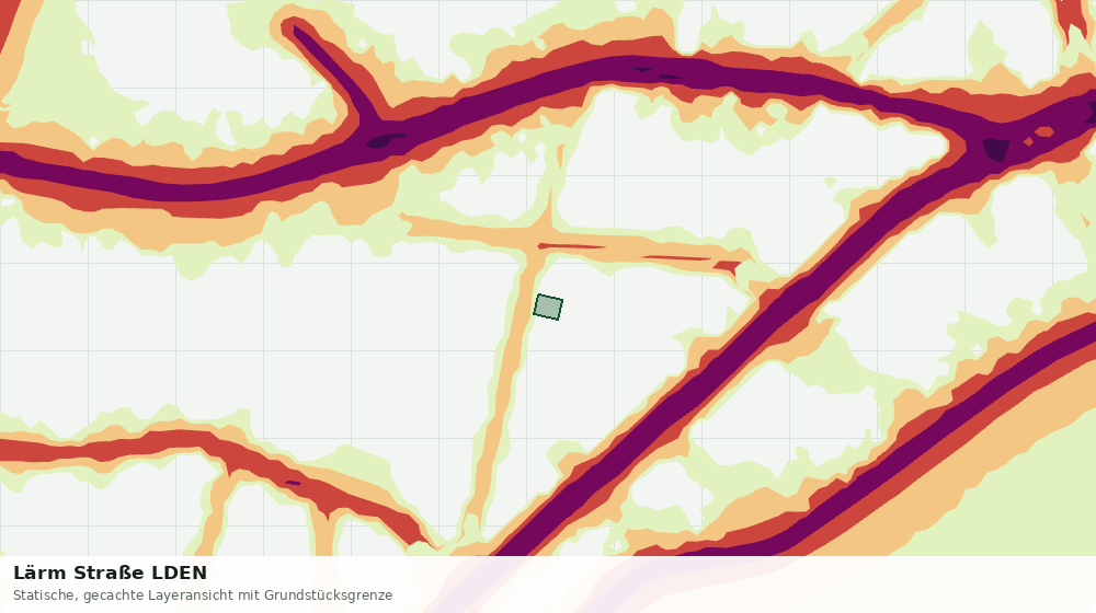 Statische Kartenansicht: Lärm Straße LDEN